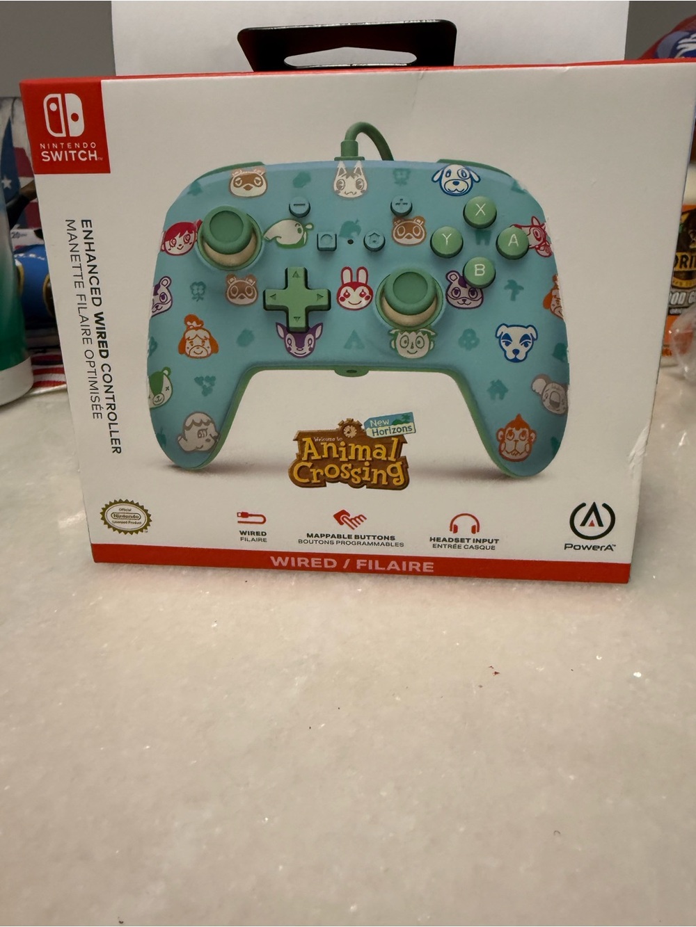 Animal Crossing Wired Controller for Nintendo Switch - Aqua